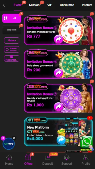 ZS777 Game Lucky Wheel